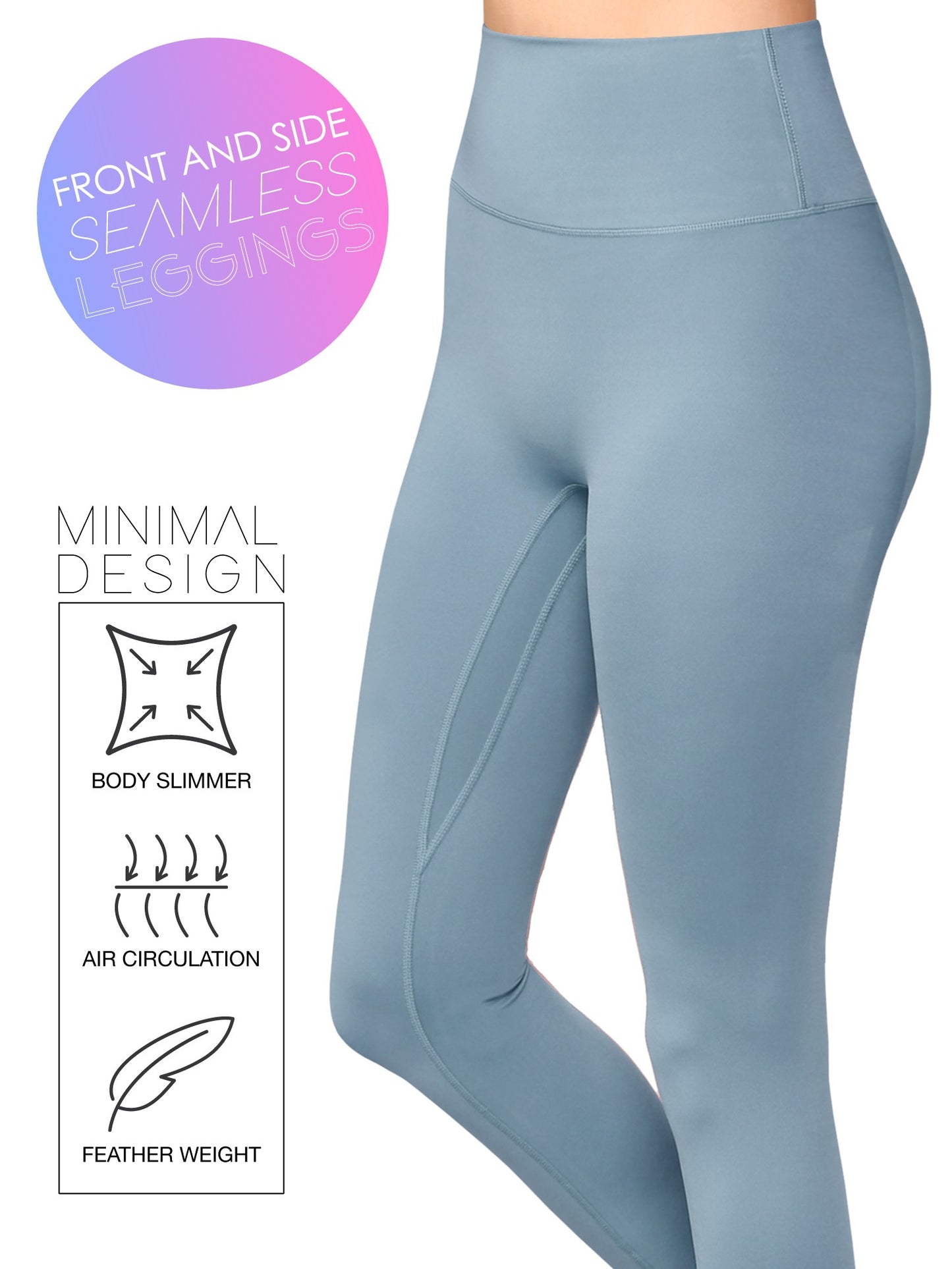 No Front Seam High Waist Leggings Yoga Pants