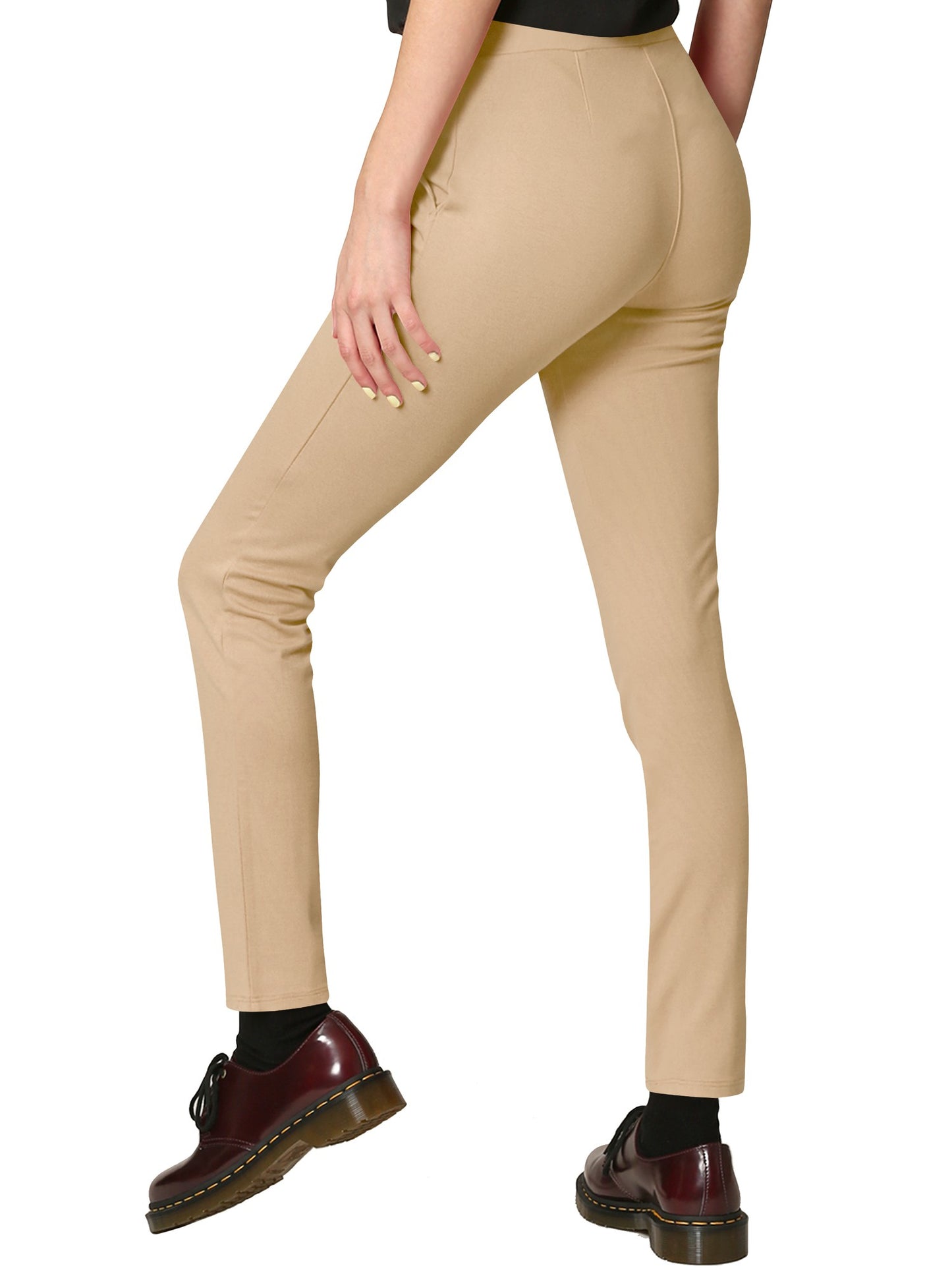 Casual Legging Stretchy Ankle Slacks with Pocket