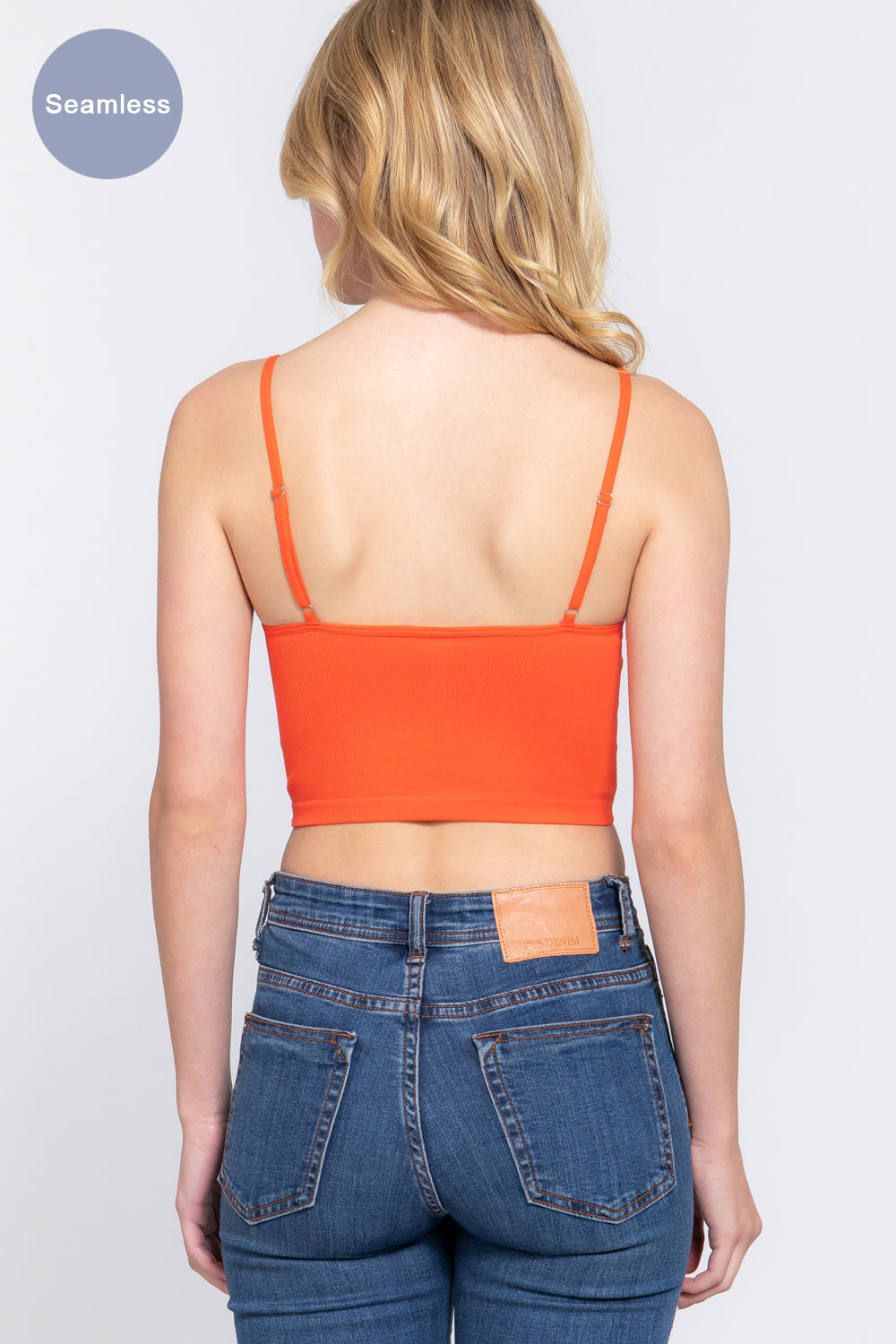 CROP RIB SEAMLESS CAMI TOP